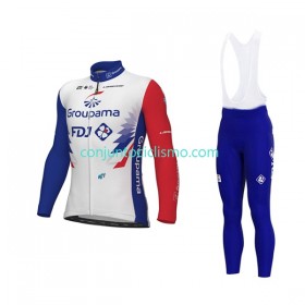 Conjunto Maillot + Culotte largo con tirantes Groupama-FDJ 2022 N001